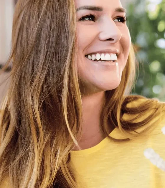 Invisalign girl smiling